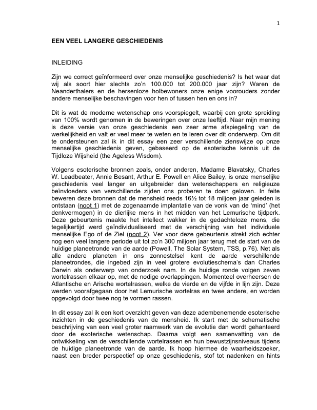 Een veel langere geschiedenis 21 december 20131